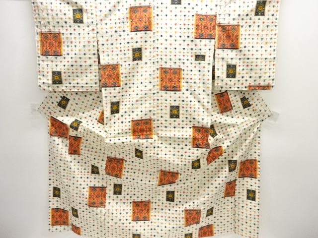 Japanese Kimono / Tsumugi Omeshi Silk